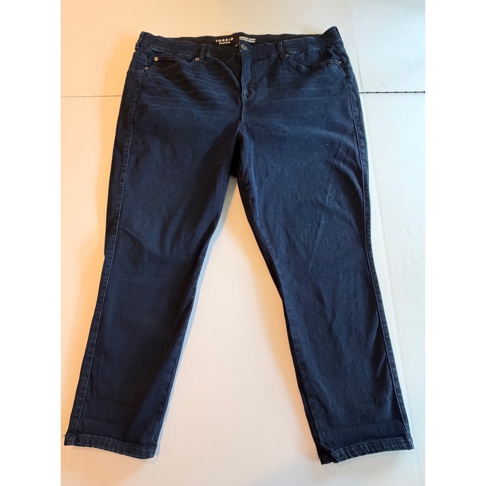 Torrid Bombshell Skinny Limitless Stretchā Dark Wash Jeans Plus Size 24R Denim